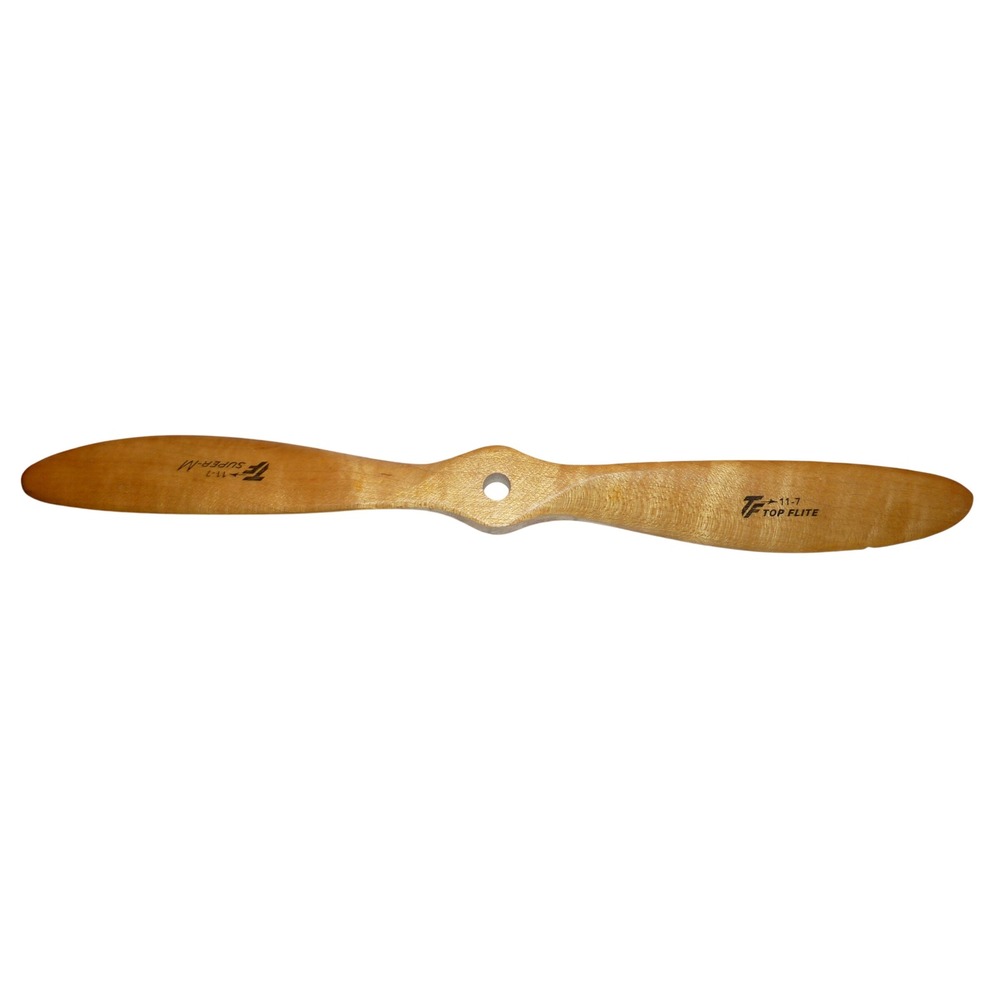 Top Flite Super-M 11-7 Vintage Wooden Model Airplane Propeller 11 Inch Wood RC